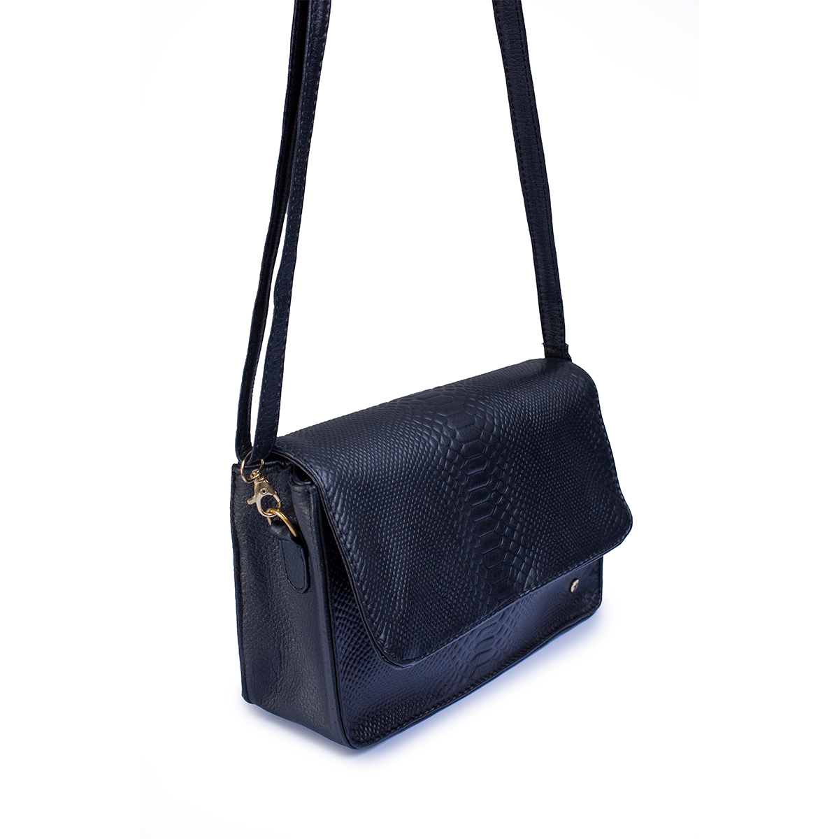 Foto 3 | Bolsa Castelli Dama Piel Vibora Con Correa Desmontable