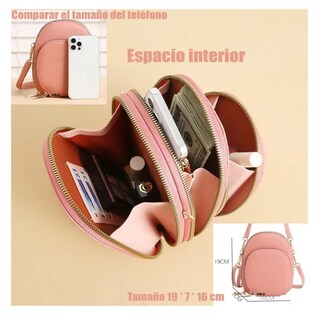 Foto 4 | Bolso De Hombro Para Mujer Lab.g Rosa Claro