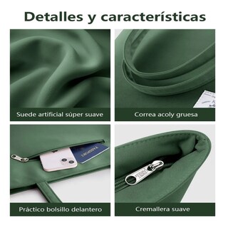 Foto 4 | Bolso Lona Cercanías Mujer Lab.g Verde Olivo