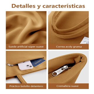 Foto 4 | Bolso Lona Cercanías Mujer Lab.g Marrón Claro