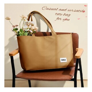 Foto 5 | Bolso Lona Cercanías Mujer Lab.g Marrón Claro