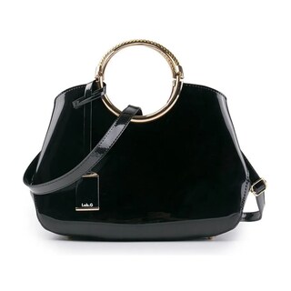 Foto 1 | Bolso De Charol Brillante Lab.g Negro