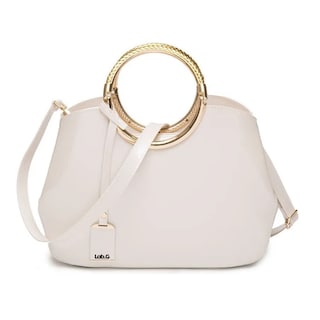 Foto 1 | Bolso De Charol Brillante Lab.g Beige