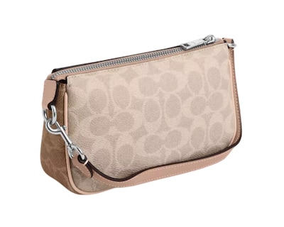 Foto 2 | Bolsa Coach Nolita 19 Signature Canvas Cy236 Color Beige