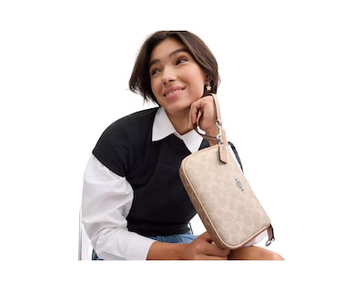Foto 4 | Bolsa Coach Nolita 19 Signature Canvas Cy236 Color Beige