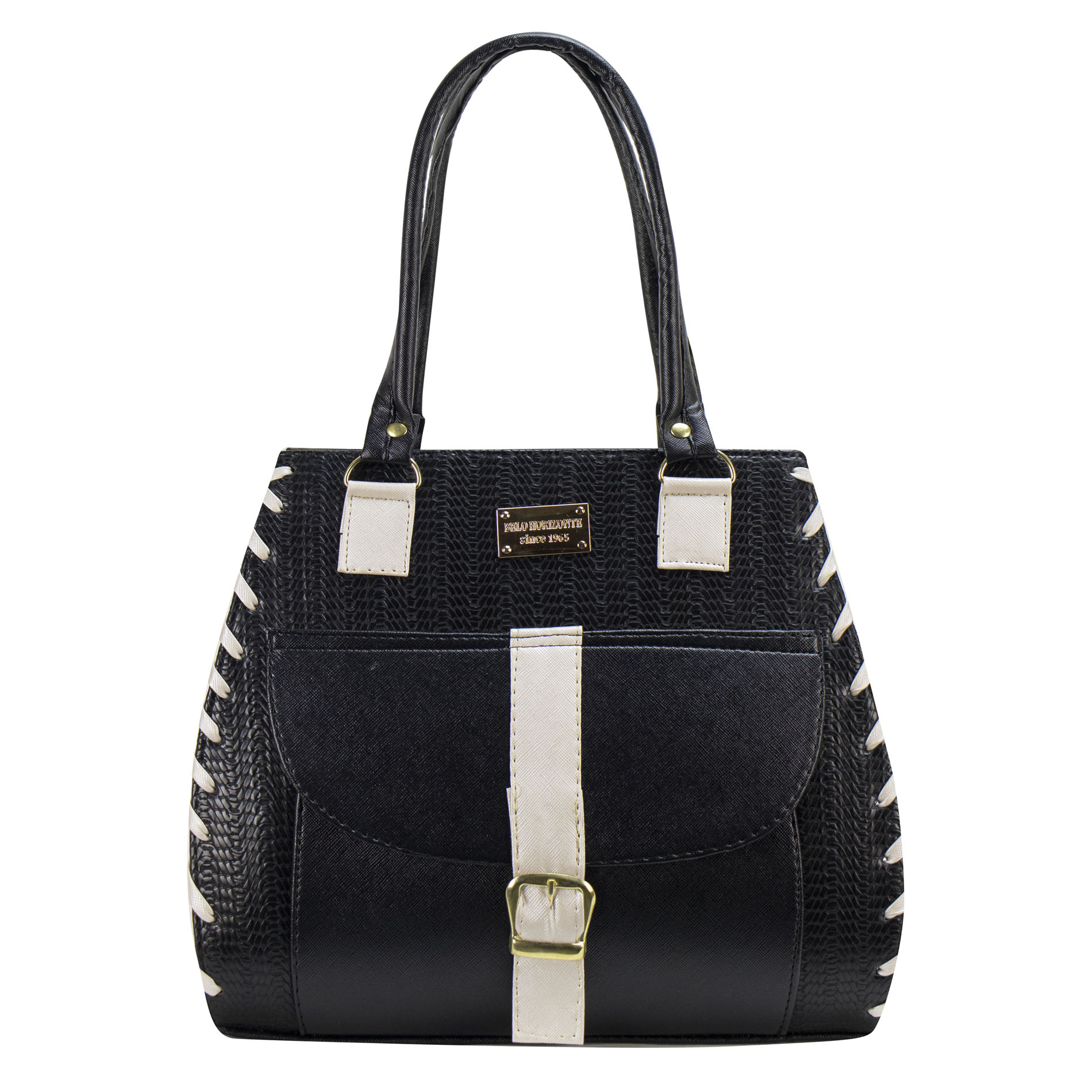 Foto 1 | Bolso Para Dama Negro Rattan Perla Sintetico Daniell Nueva Imagen