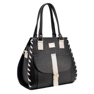 Foto 2 | Bolso Para Dama Negro Rattan Perla Sintetico Daniell Nueva Imagen