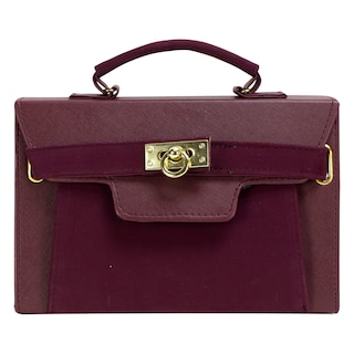 Foto 1 | Bolso Para Dama Vino Buck Sintetico Greta Nueva Imagen