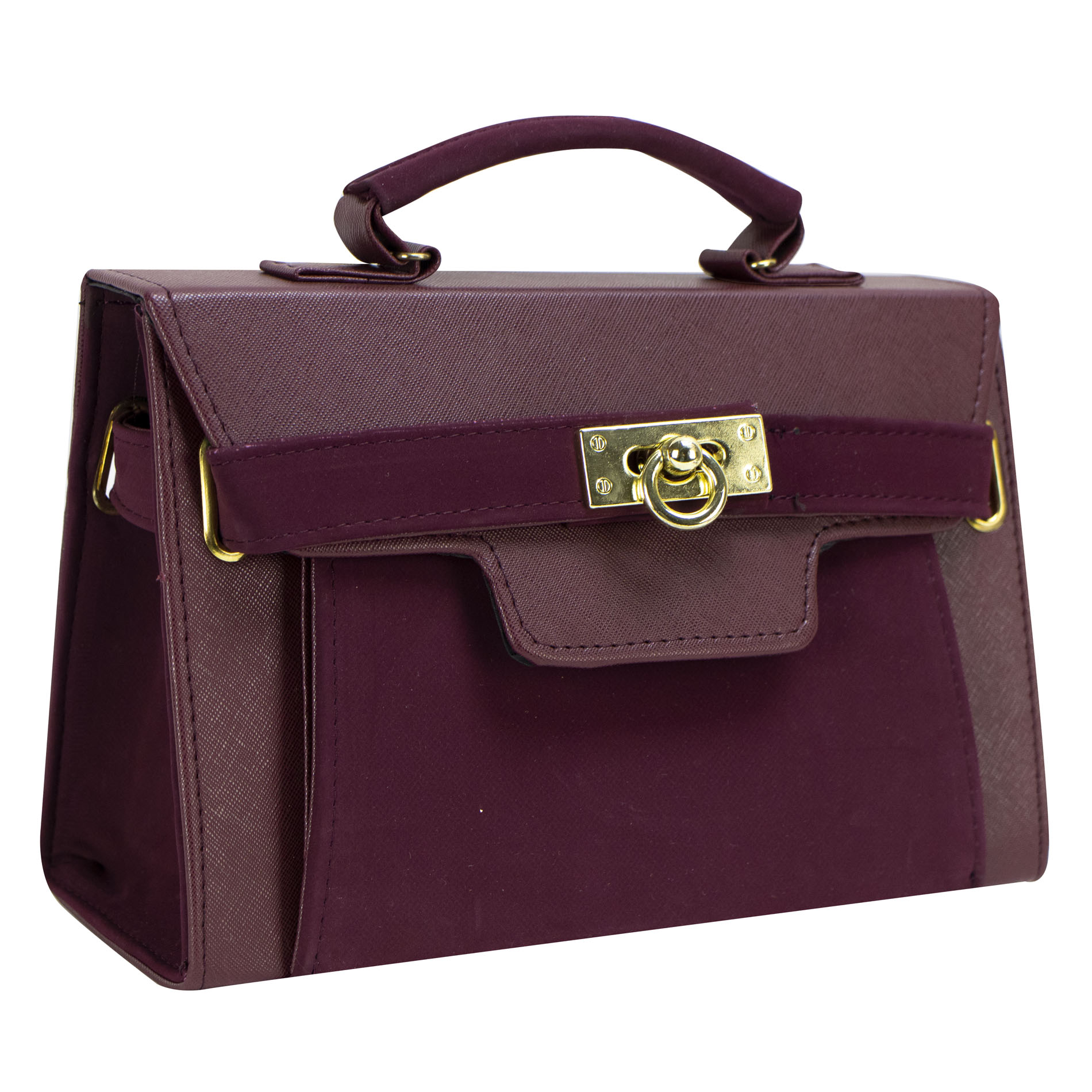 Foto 2 | Bolso Para Dama Vino Buck Sintetico Greta Nueva Imagen
