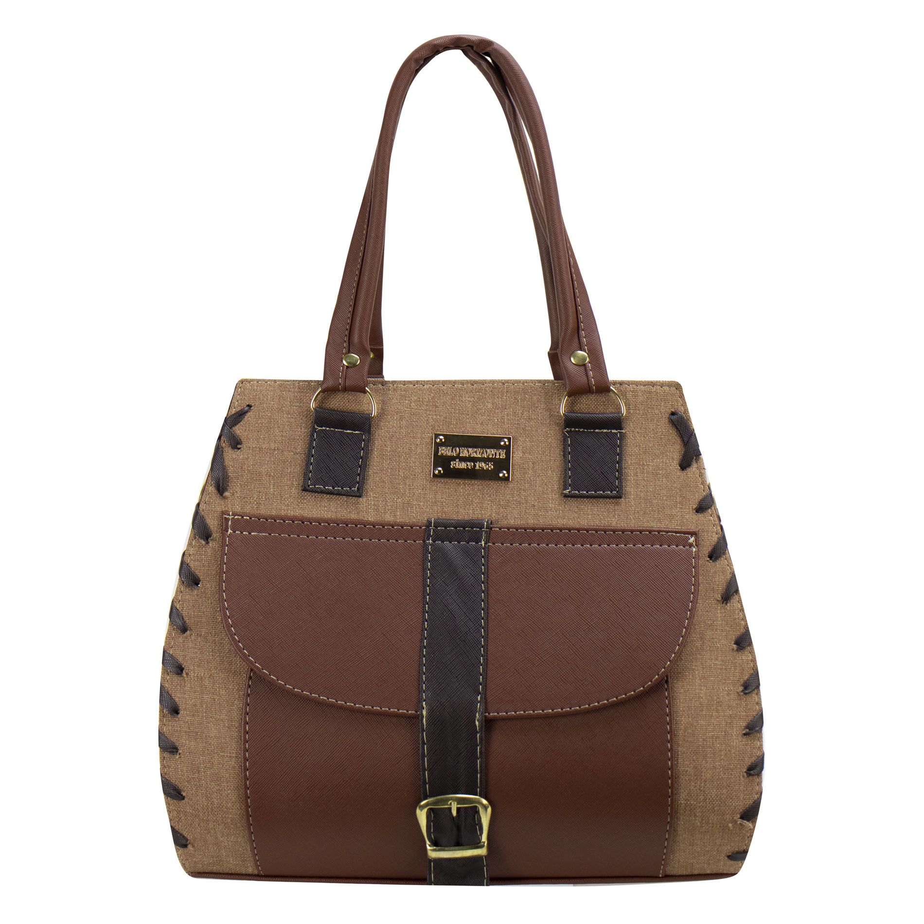 Foto 1 | Bolso Para Dama Trigo Curri Chedron Textil/sintetico Daniell Nueva Imagen