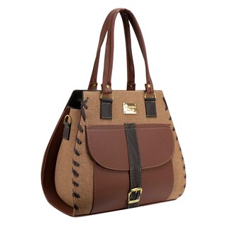 Foto 2 | Bolso Para Dama Trigo Curri Chedron Textil/sintetico Daniell Nueva Imagen