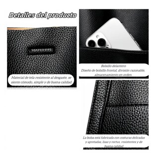 Foto 2 | Bolso Para Mujer De Cuero Bolsa Tote Belug Café