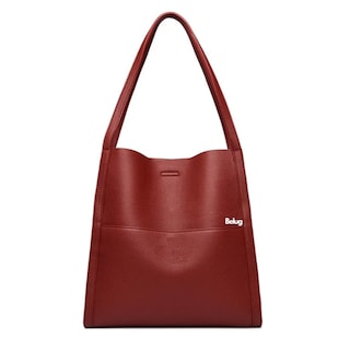 Foto 1 | Bolso Para Mujer De Cuero Bolsa Tote Belug Rojo