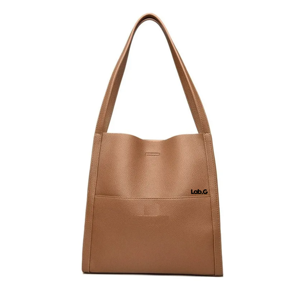 Foto 2 pulgar | Bolso Para Mujer De Cuero Bolsa Tote Lab.g  Café