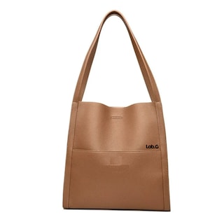 Foto 1 | Bolso Para Mujer De Cuero Bolsa Tote Lab.g Café