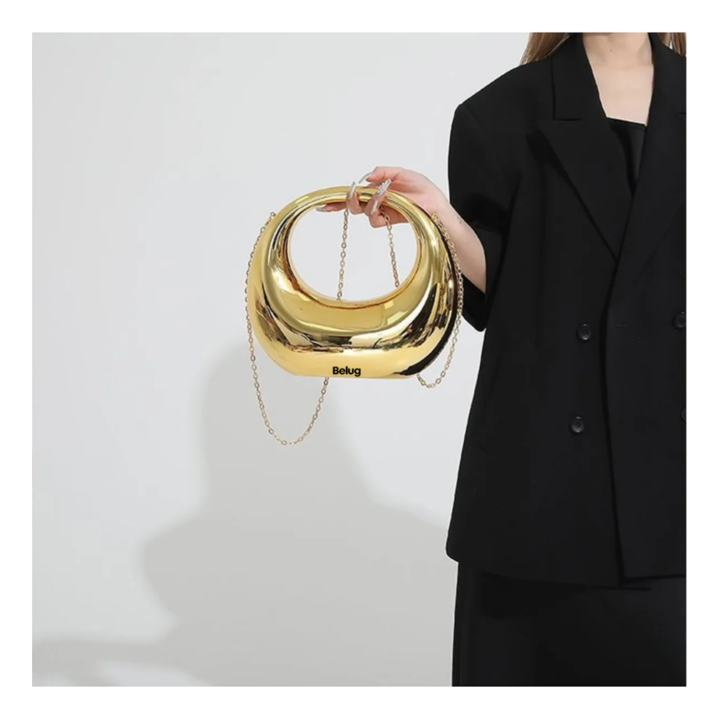 Foto 3 | Bolsa De Mano Crossbody De Acrílico Belug  Dorado