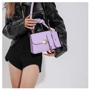 Foto 2 | Bolso De Mano Hombro + Cartera 2pz Belug Violeta