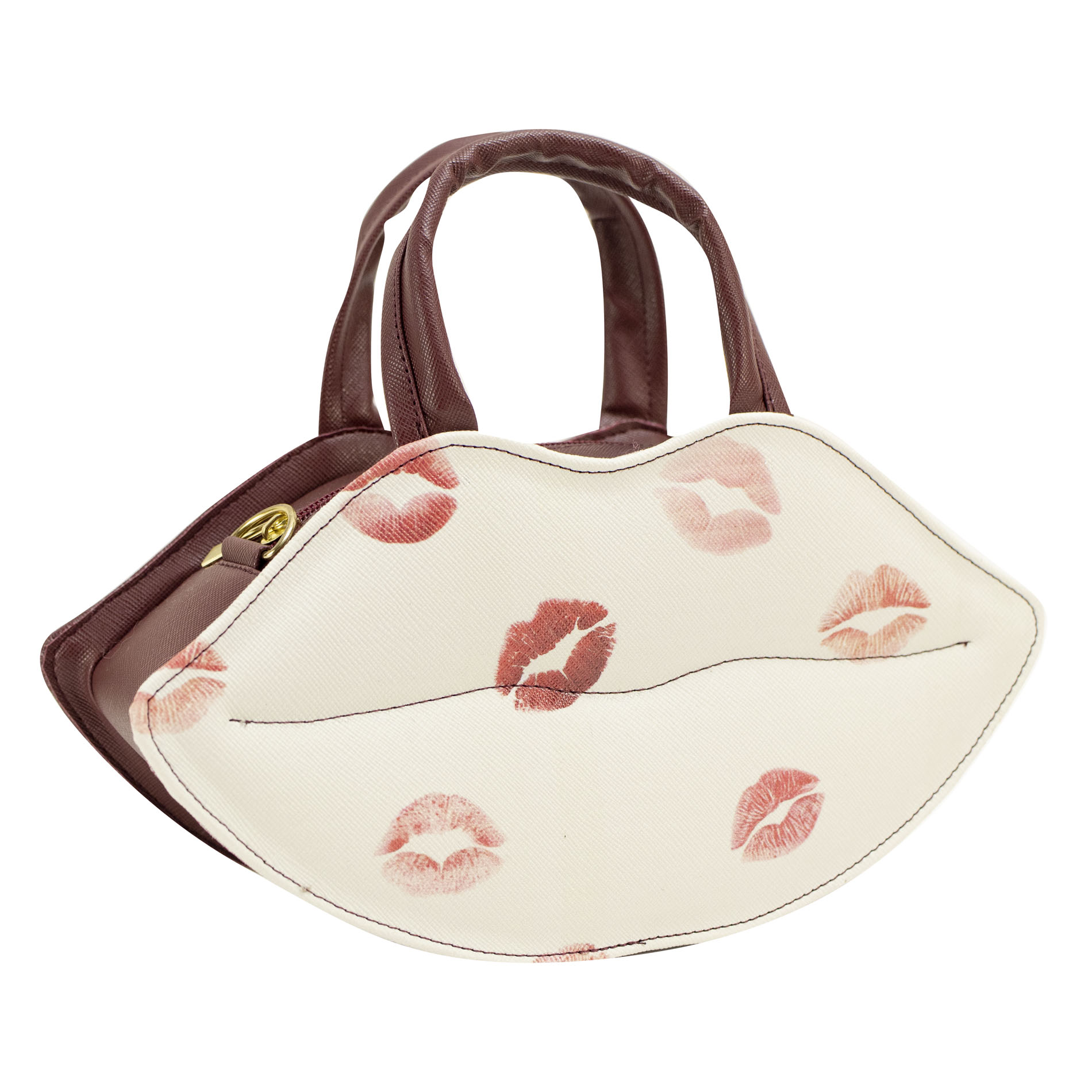 Foto 2 | Bolso Para Dama Vino Besos Sintetico Baby Kiss Nueva Imagen