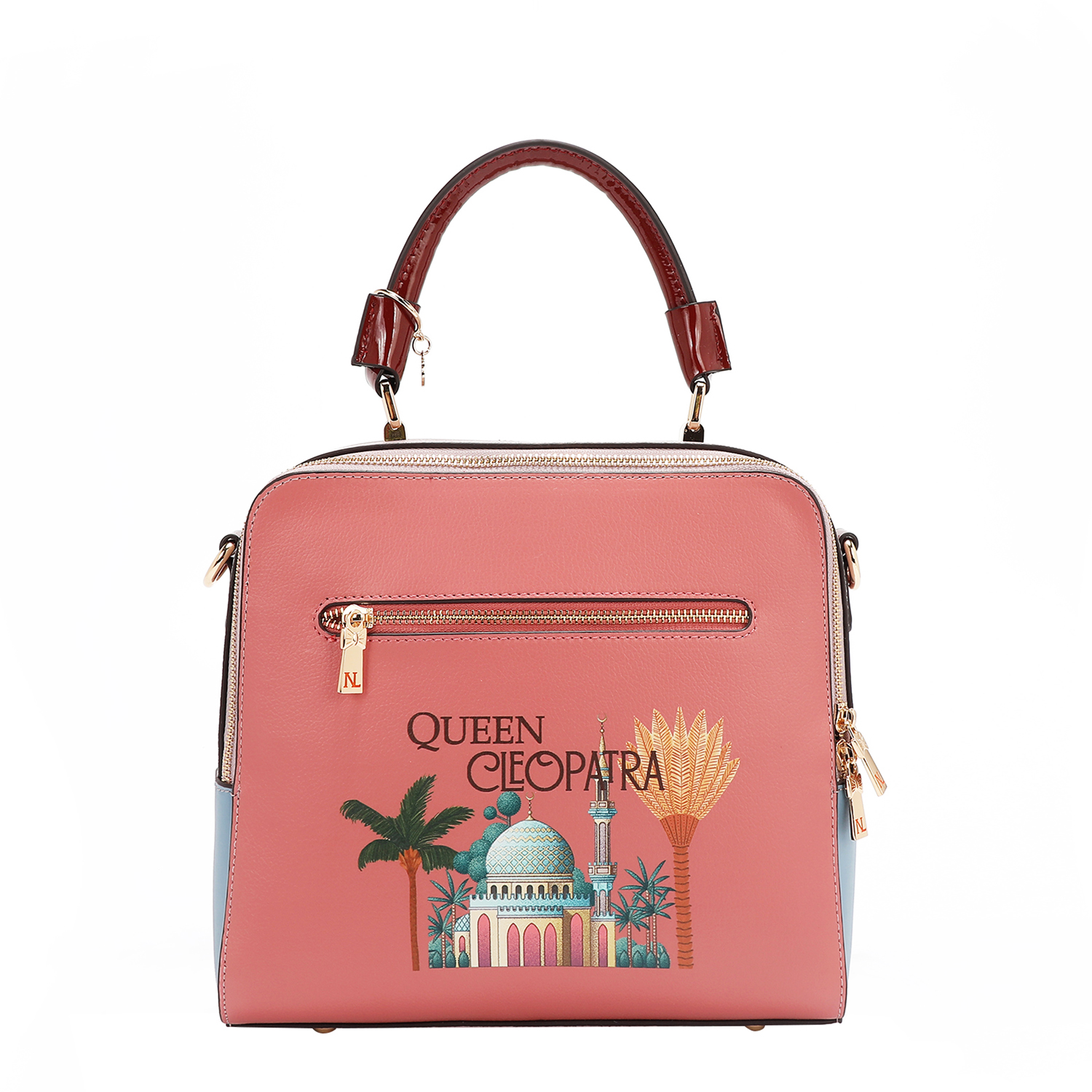 Foto 5 | Bolsa Mano Cuadrada Nicole Lee Estampado Queen Cleopatra