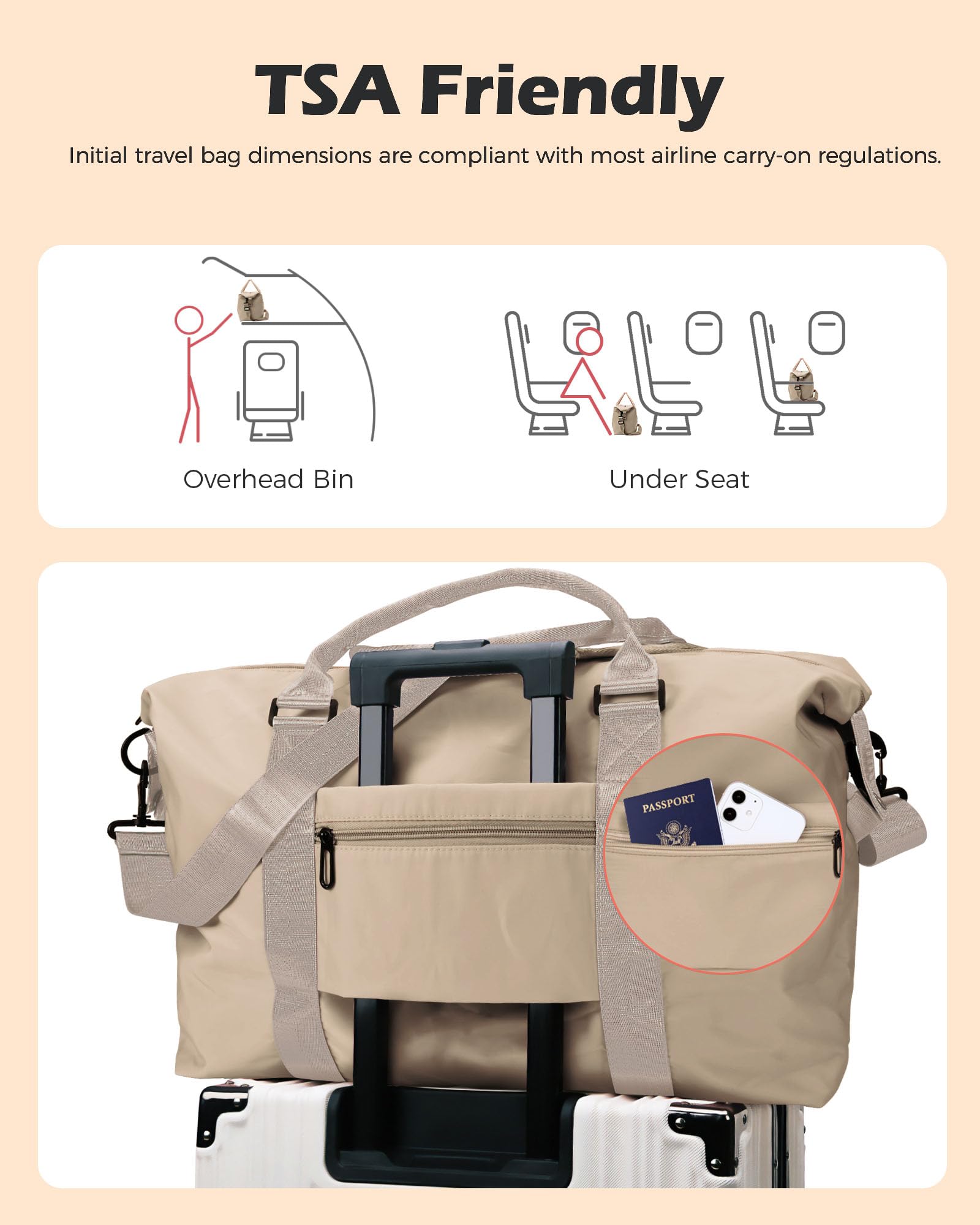 Foto 7 | Bolsa De Viaje Vogewood De Regalo Para Niñas Adolescentes Con Monograma (letra V) - Venta Internacional.