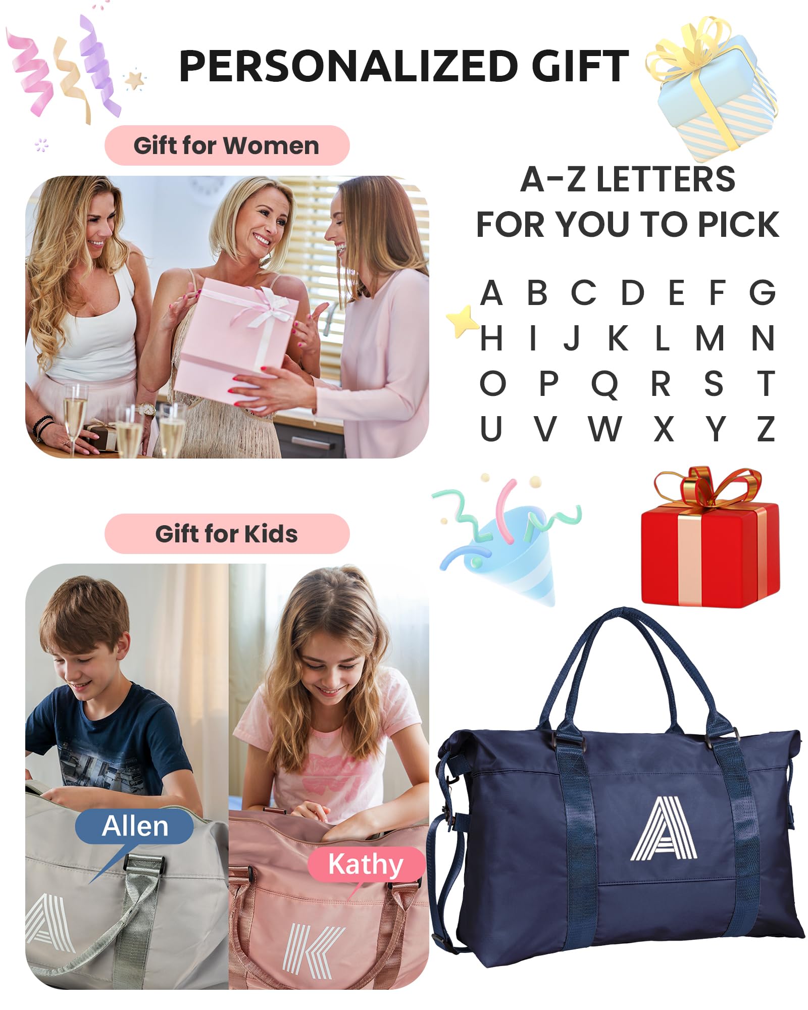Foto 4 pulgar | Bolsa De Lona Vogewood Para Regalo De Cumpleaños Para Niñas Con La Letra Inicial Y - Venta Internacional.