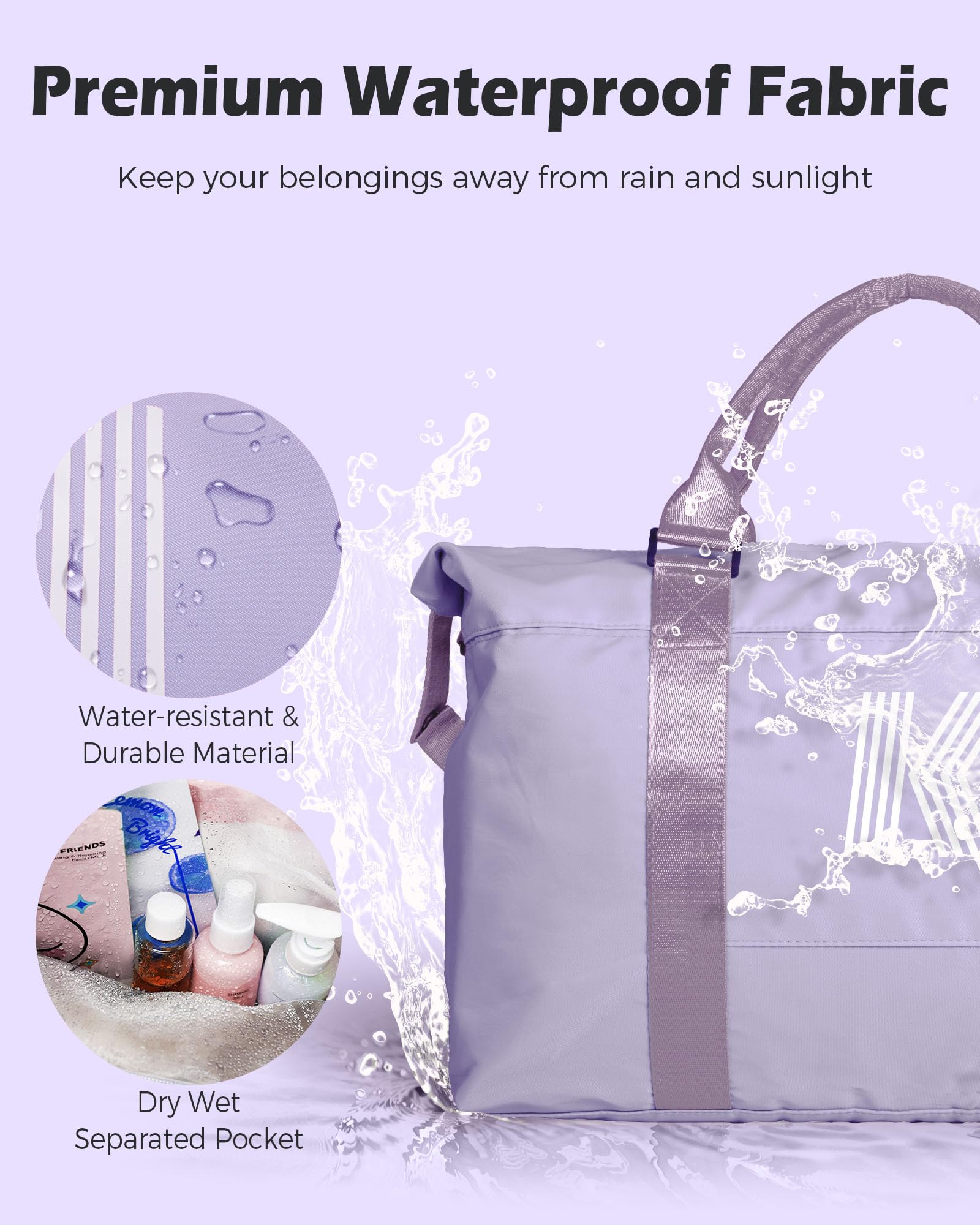 Foto 5 | Bolsa De Fin De Semana Vogewood College Girl Con La Letra Inicial I - Venta Internacional.