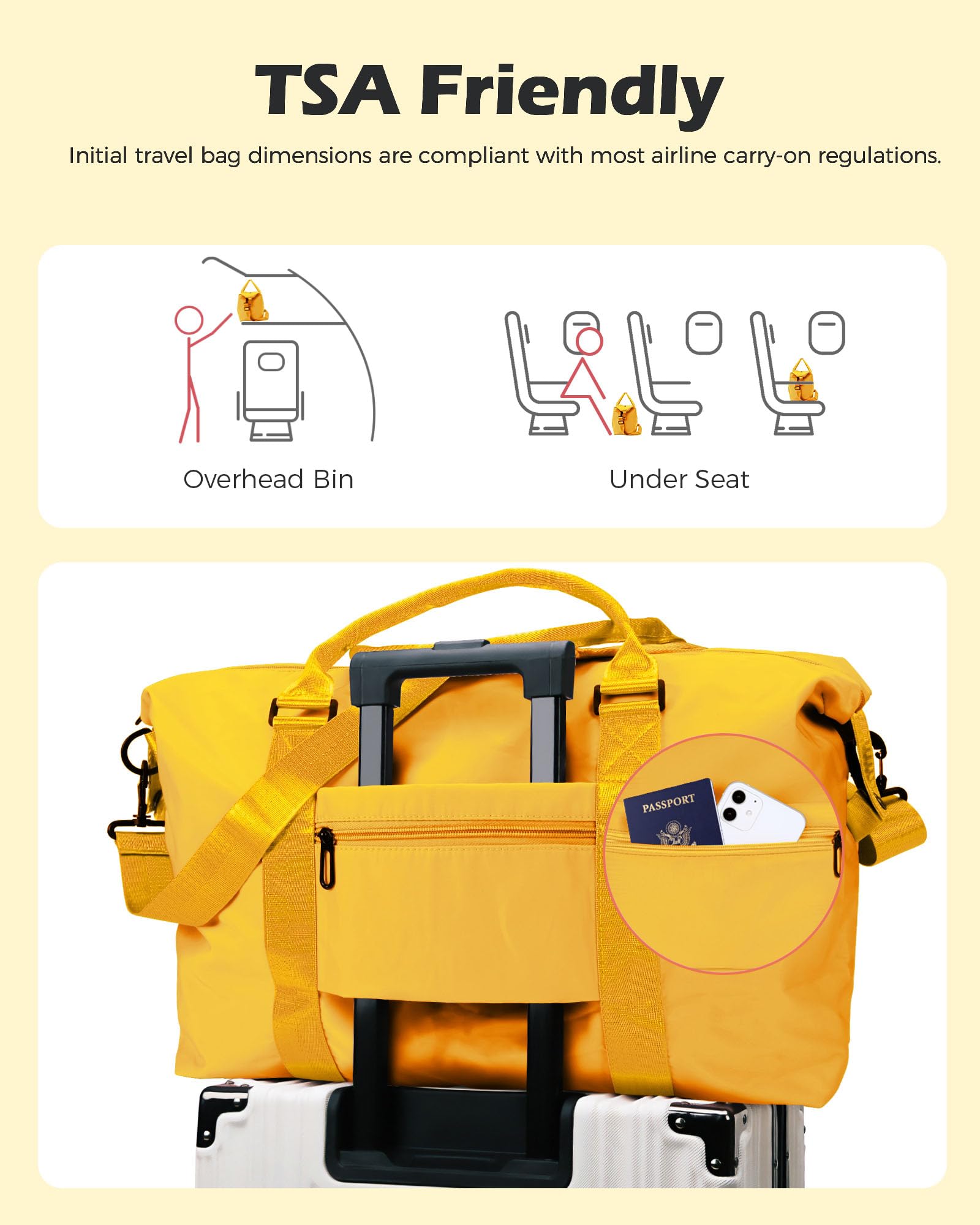 Foto 6 pulgar | Weekender Bag Vogewood Young Girls Initial Travel Bag N - Venta Internacional.
