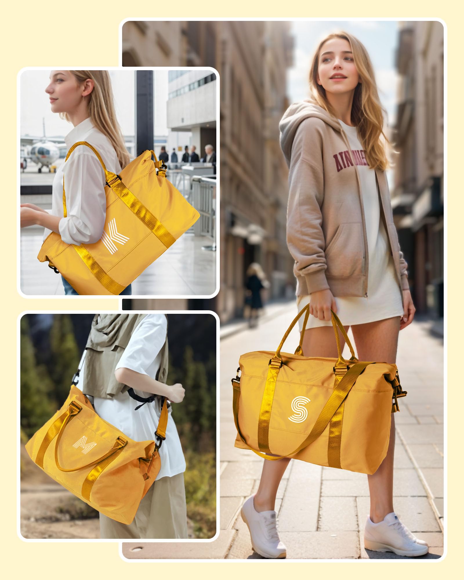 Foto 2 | Bolsa De Viaje Vogewood Para Niñas Adolescentes Con Letra Inicial I - Venta Internacional.