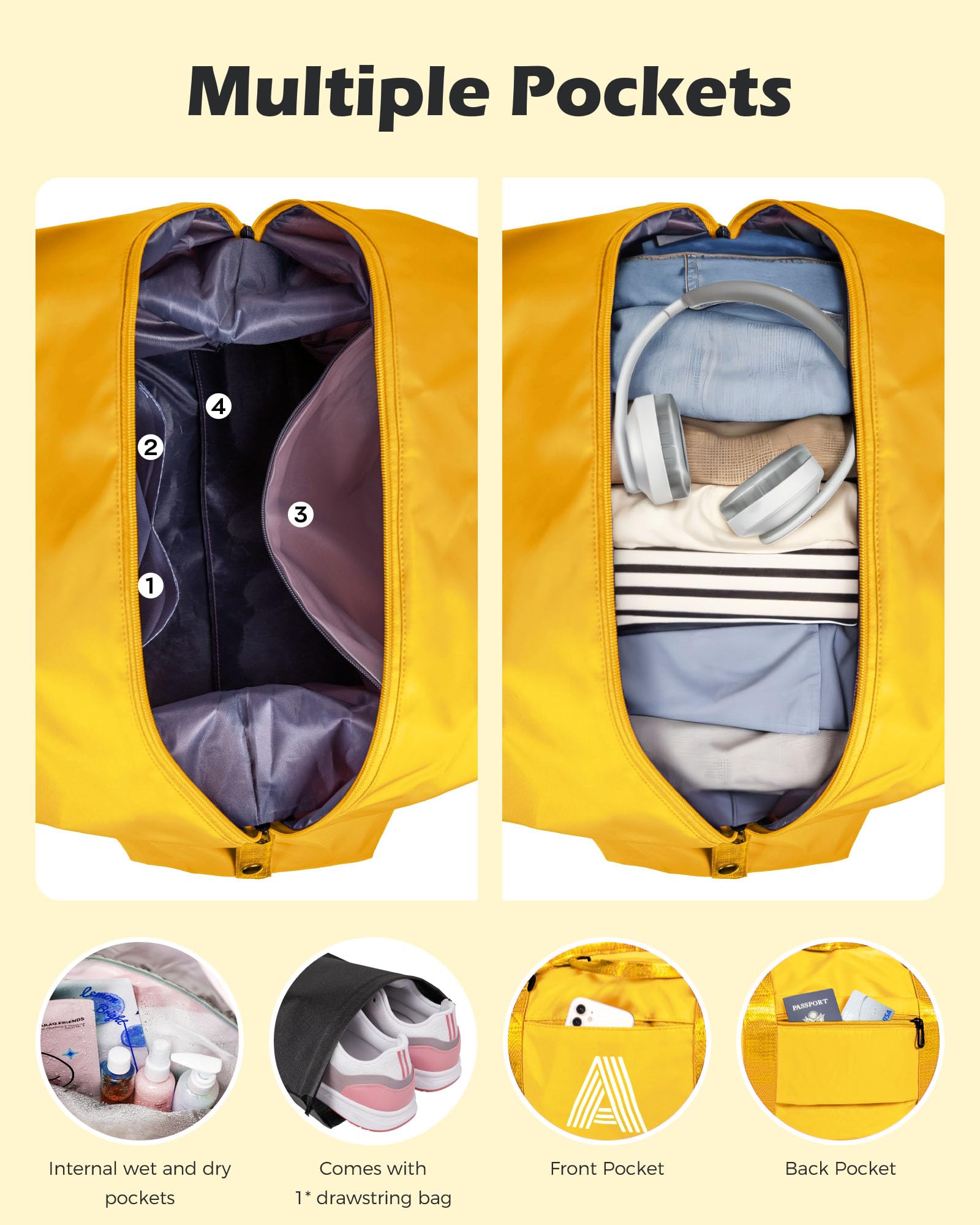 Foto 5 pulgar | Bolsa De Viaje Vogewood Para Niñas Adolescentes Con Letra Inicial I - Venta Internacional.