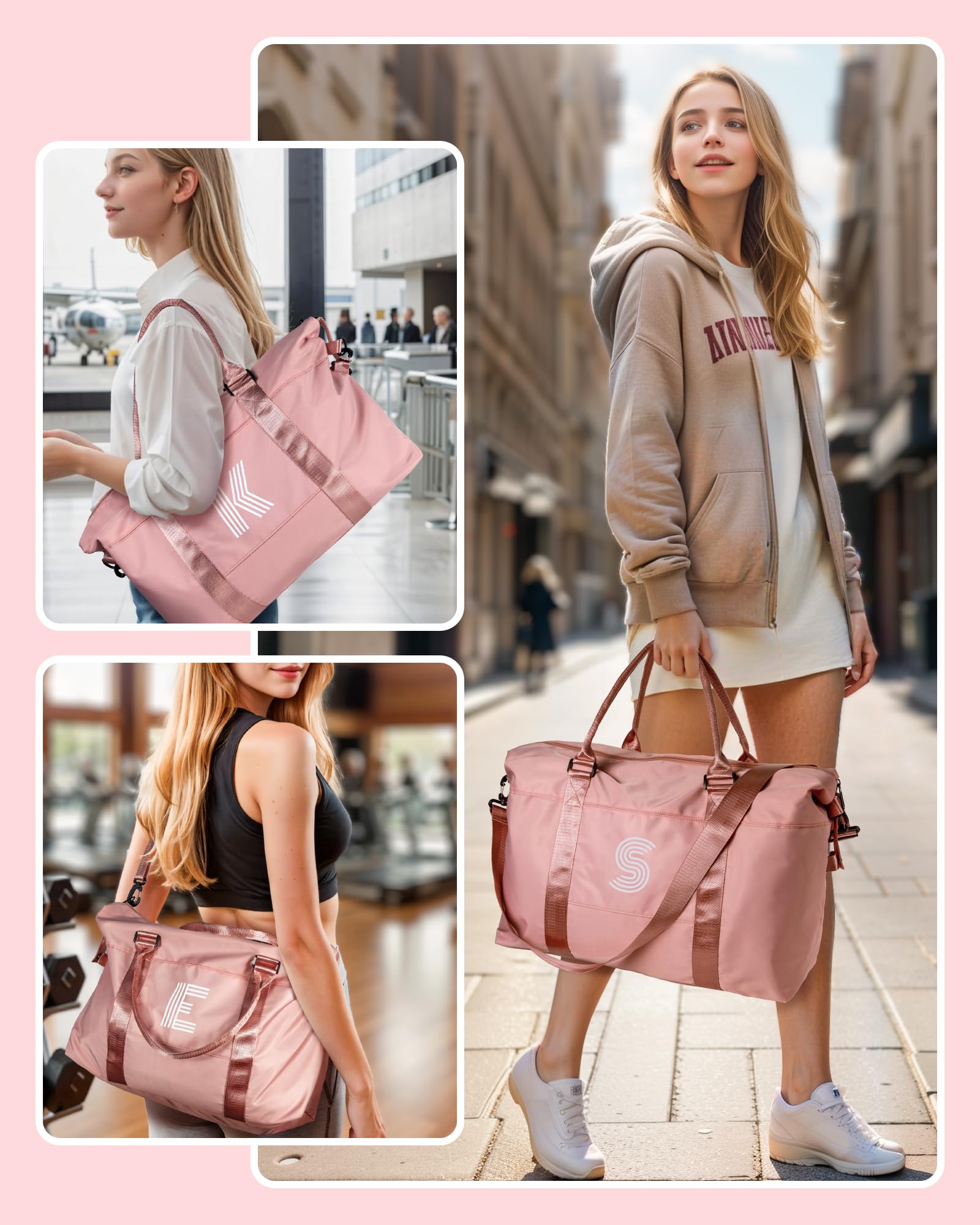 Foto 6 pulgar | Bolsa De Viaje Con Iniciales Vogewood Para Hijas Y Niñas - Venta Internacional.