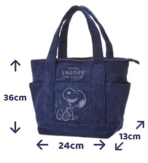 Foto 2 | Bolsa de Hombro Xtellar Tote Vintage con Bordado Snoopy