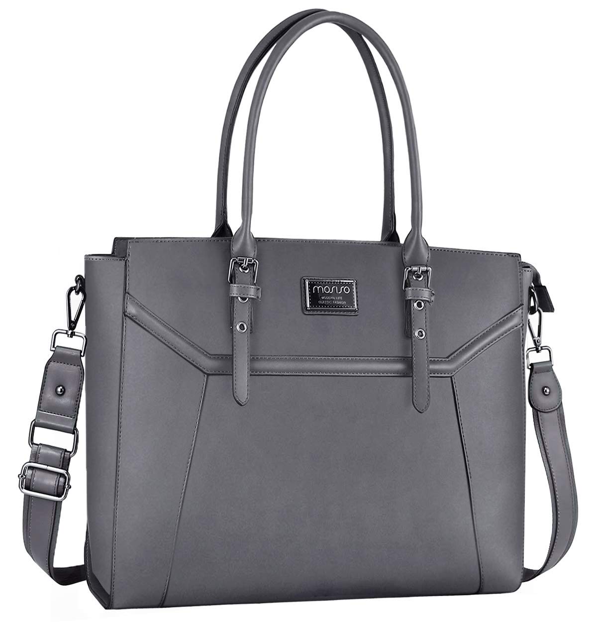 Foto 2 pulgar | Bolsa Para Portátil Mosiso De 17 Pulgadas Para Mujer  Impermeable  Gris - Venta Internacional.