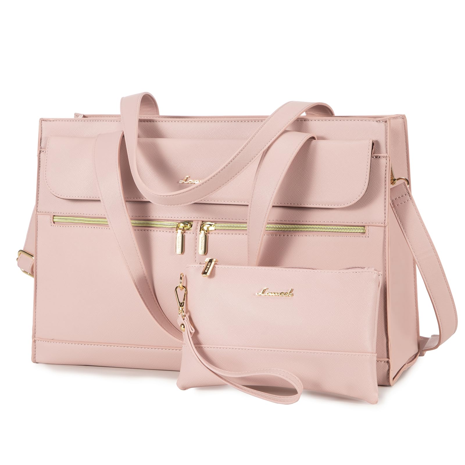Foto 2 pulgar | Bolsa Para Portátil Lovevook Para Mujer  15.6 Pulgadas  Piel Impermeable  Rosa - Venta Internacional.