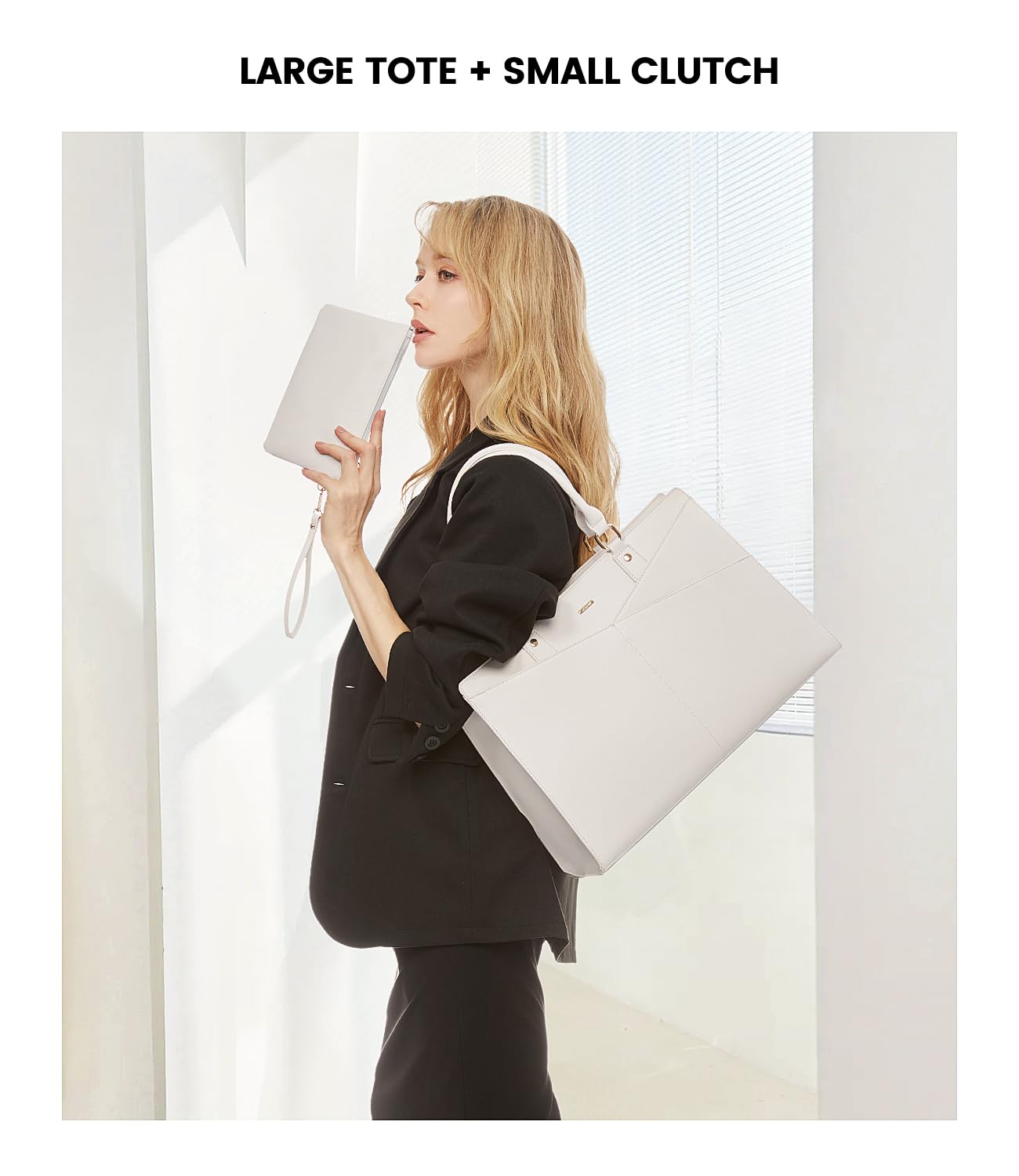 Foto 5 | Bolsa De Mano Para Portátil Lovevook  Piel  Oficina  15.6 Pulgadas - Venta Internacional.