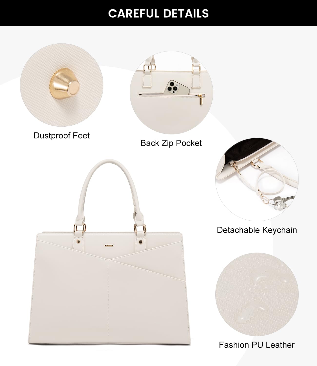Foto 6 | Bolsa De Mano Para Portátil Lovevook  Piel  Oficina  15.6 Pulgadas - Venta Internacional.