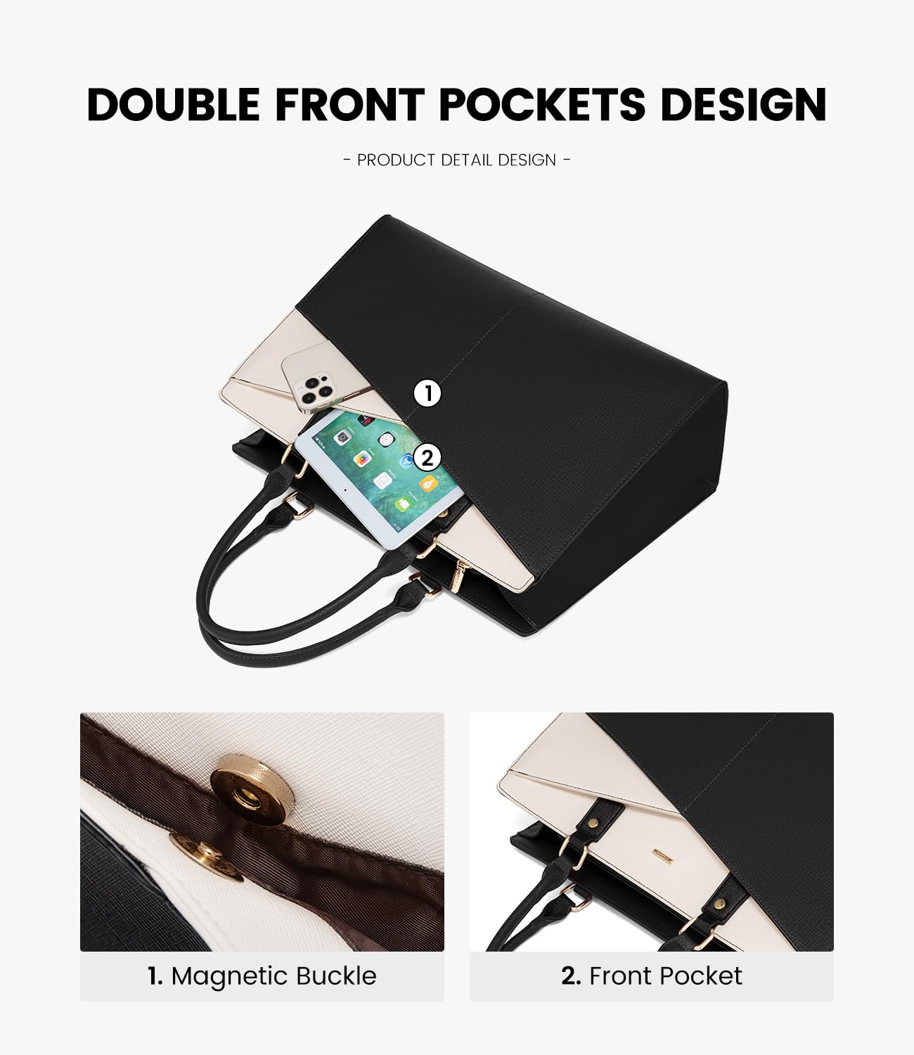 Foto 4 pulgar | Bolsa De Mano Para Portátil Lovevook  Piel  Oficina De Negocios  15.6 Pulgadas - Venta Internacional.