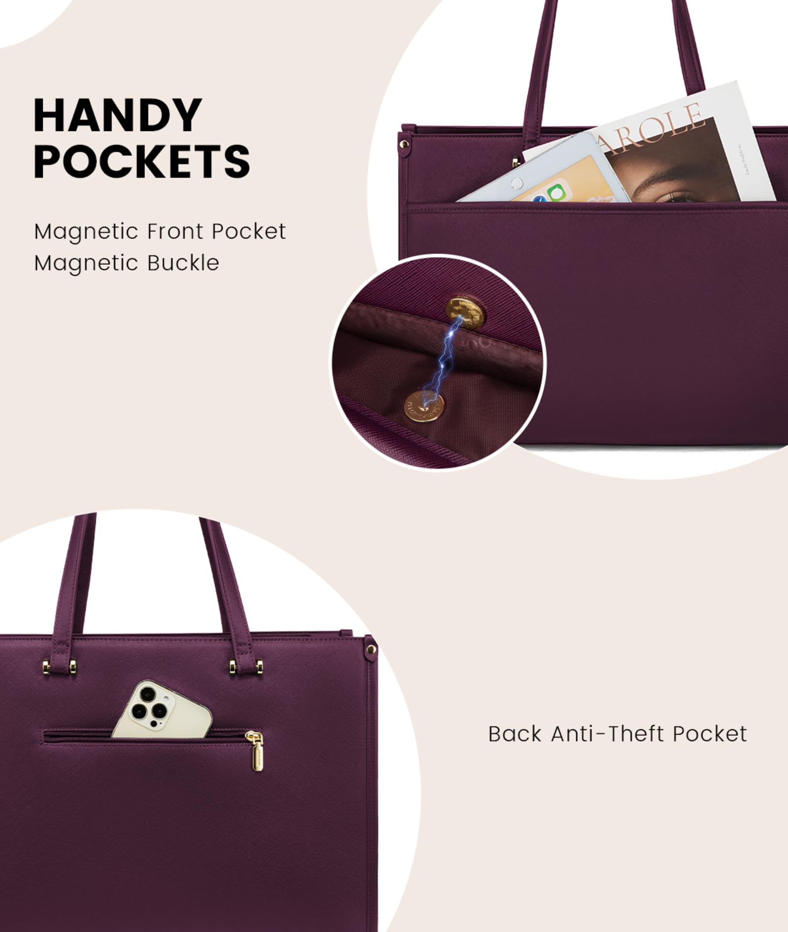 Foto 5 pulgar | Bolsa Para Portátil Lovevook De 15.6 Pulgadas Con Embrague Impermeable - Venta Internacional.