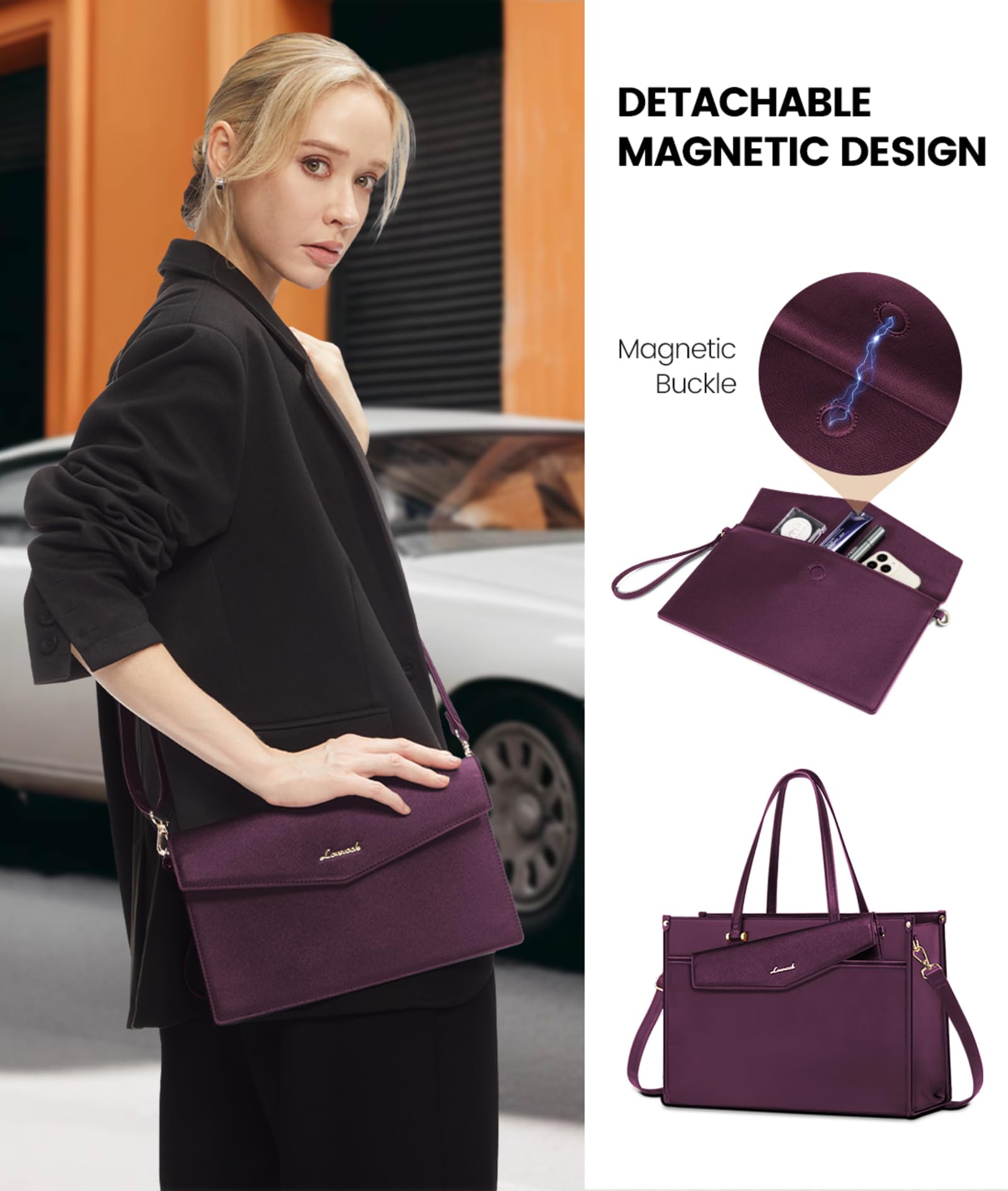 Foto 7 pulgar | Bolsa Para Portátil Lovevook De 15.6 Pulgadas Con Embrague Impermeable - Venta Internacional.