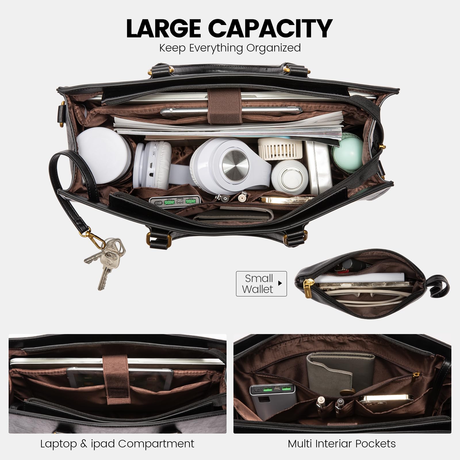 Foto 3 pulgar | Bolsa Para Portátil Lovevook Para Mujer De 15.6 Pulgadas  Piel Impermeable - Venta Internacional.