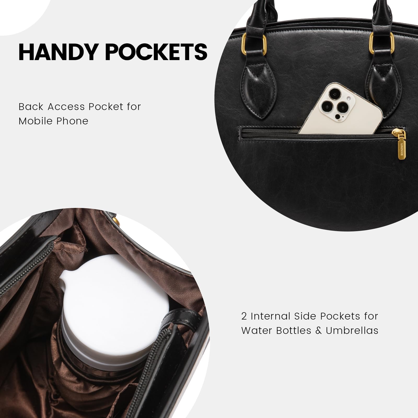 Foto 5 pulgar | Bolsa Para Portátil Lovevook Para Mujer De 15.6 Pulgadas  Piel Impermeable - Venta Internacional.