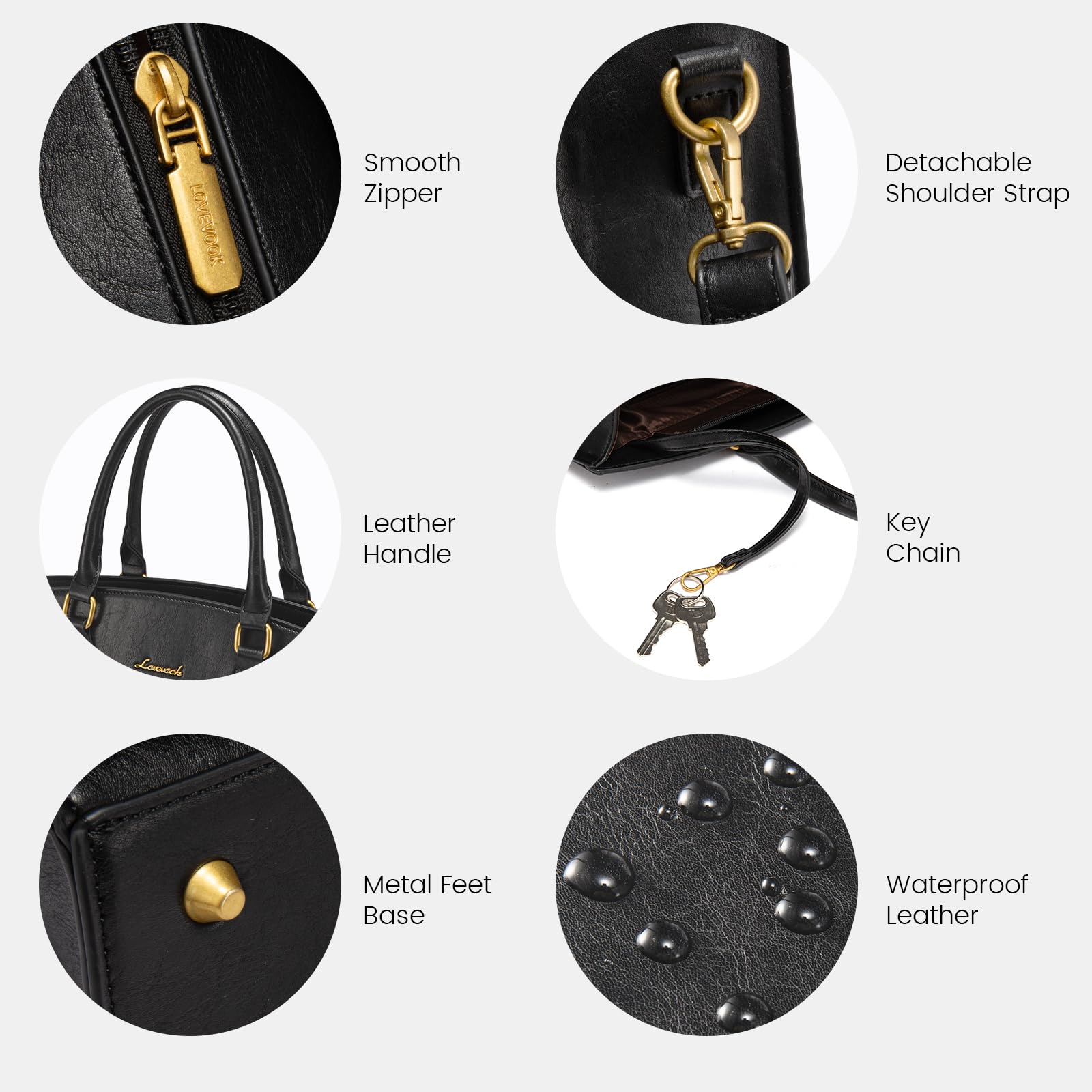 Foto 6 pulgar | Bolsa Para Portátil Lovevook Para Mujer De 15.6 Pulgadas  Piel Impermeable - Venta Internacional.