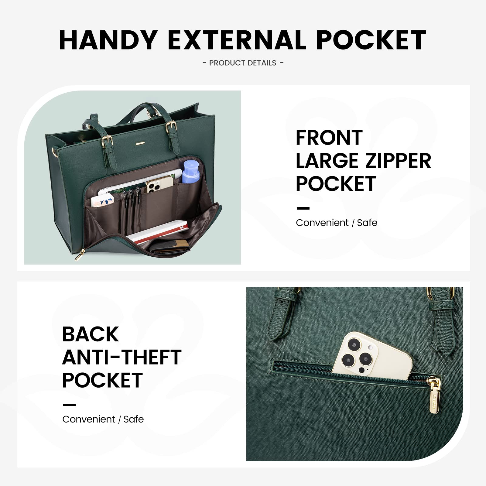 Foto 4 pulgar | Bolsa De Trabajo Impermeable Lovevook Para Portátil De 15.6 Pulgadas Para Mujer - Venta Internacional.