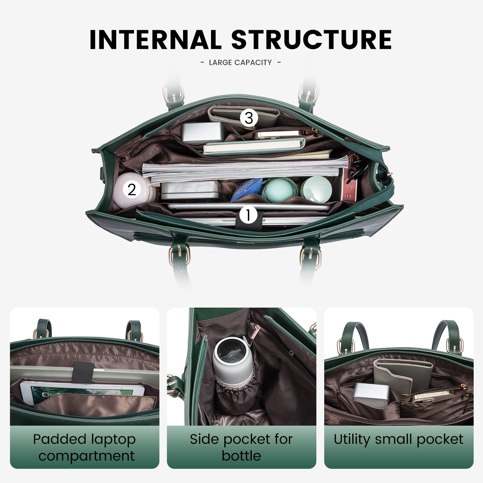 Foto 5 pulgar | Bolsa De Trabajo Impermeable Lovevook Para Portátil De 15.6 Pulgadas Para Mujer - Venta Internacional.