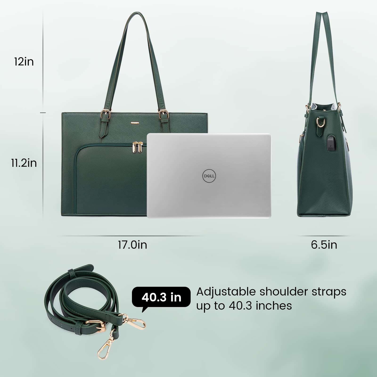 Foto 8 pulgar | Bolsa De Trabajo Impermeable Lovevook Para Portátil De 15.6 Pulgadas Para Mujer - Venta Internacional.