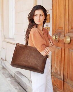 Foto 2 | Bolsa Para Portátil Lovevook Para Mujer De 17.3 Pulgadas Piel Impermeable - Venta Internacional.
