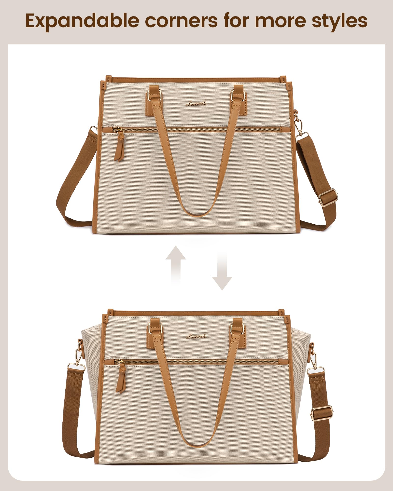 Foto 6 pulgar | Bolsa Lovevook De Yute Para Portátil De Mujer De 15.6 Pulgadas Con Embrague - Venta Internacional.