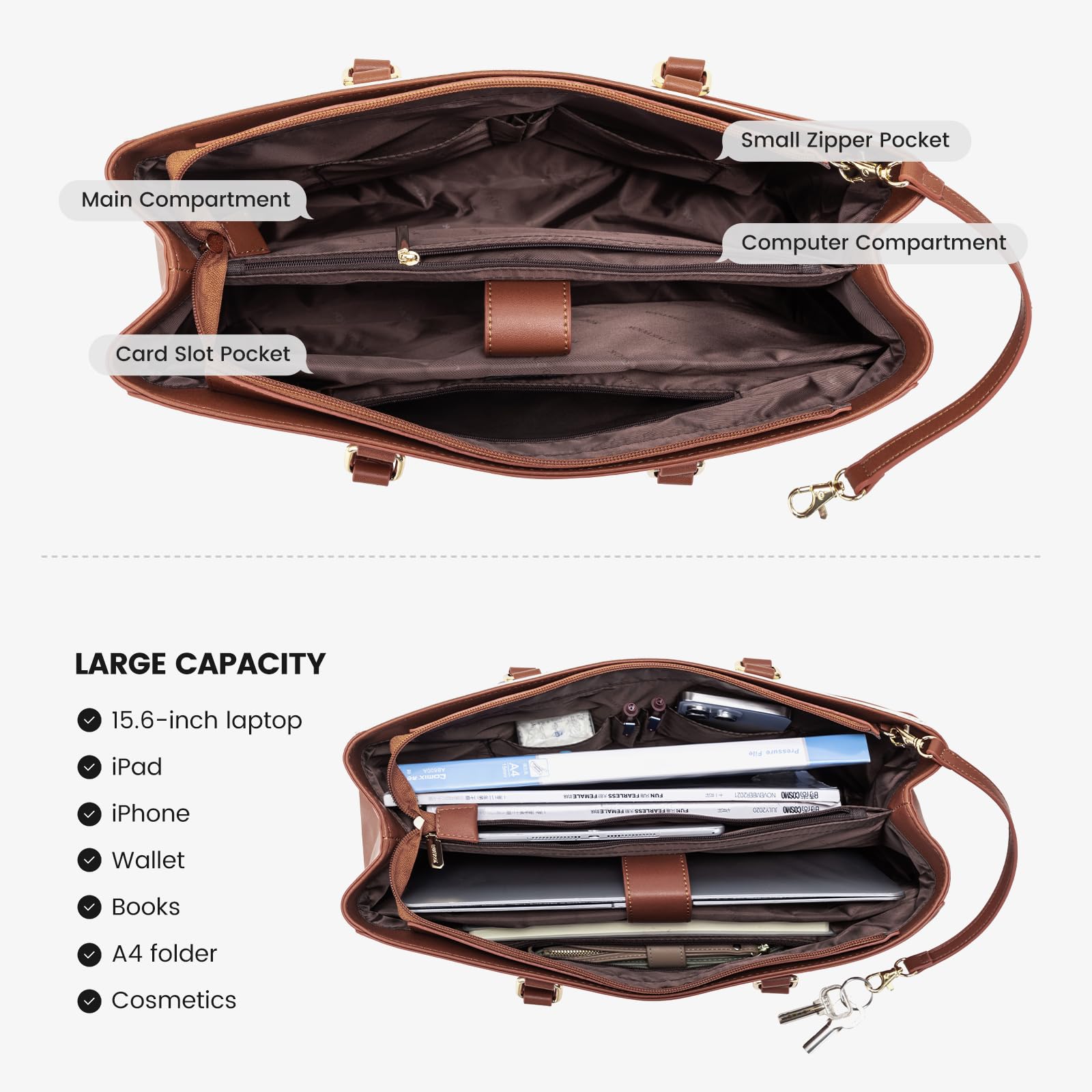 Foto 5 pulgar | Bolsa Para Portátil Lovevook Para Mujer De 15 6 Pulgadas Con Gran Capacidad - Venta Internacional.