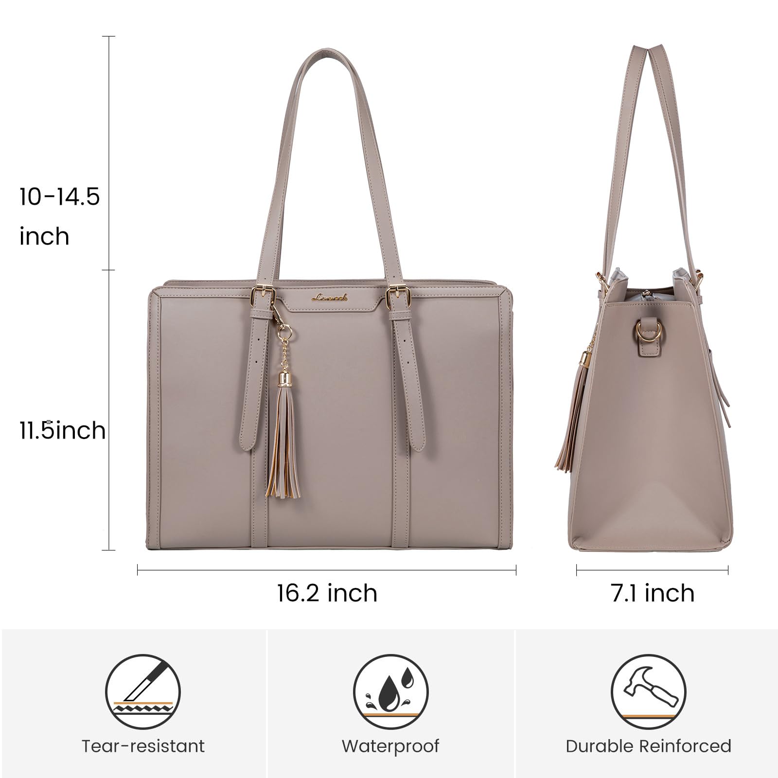 Foto 4 pulgar | Bolso Para Portátil Lovevook Para Mujer De 15.6 Pulgadas  Ligero  Poliuretano - Venta Internacional.