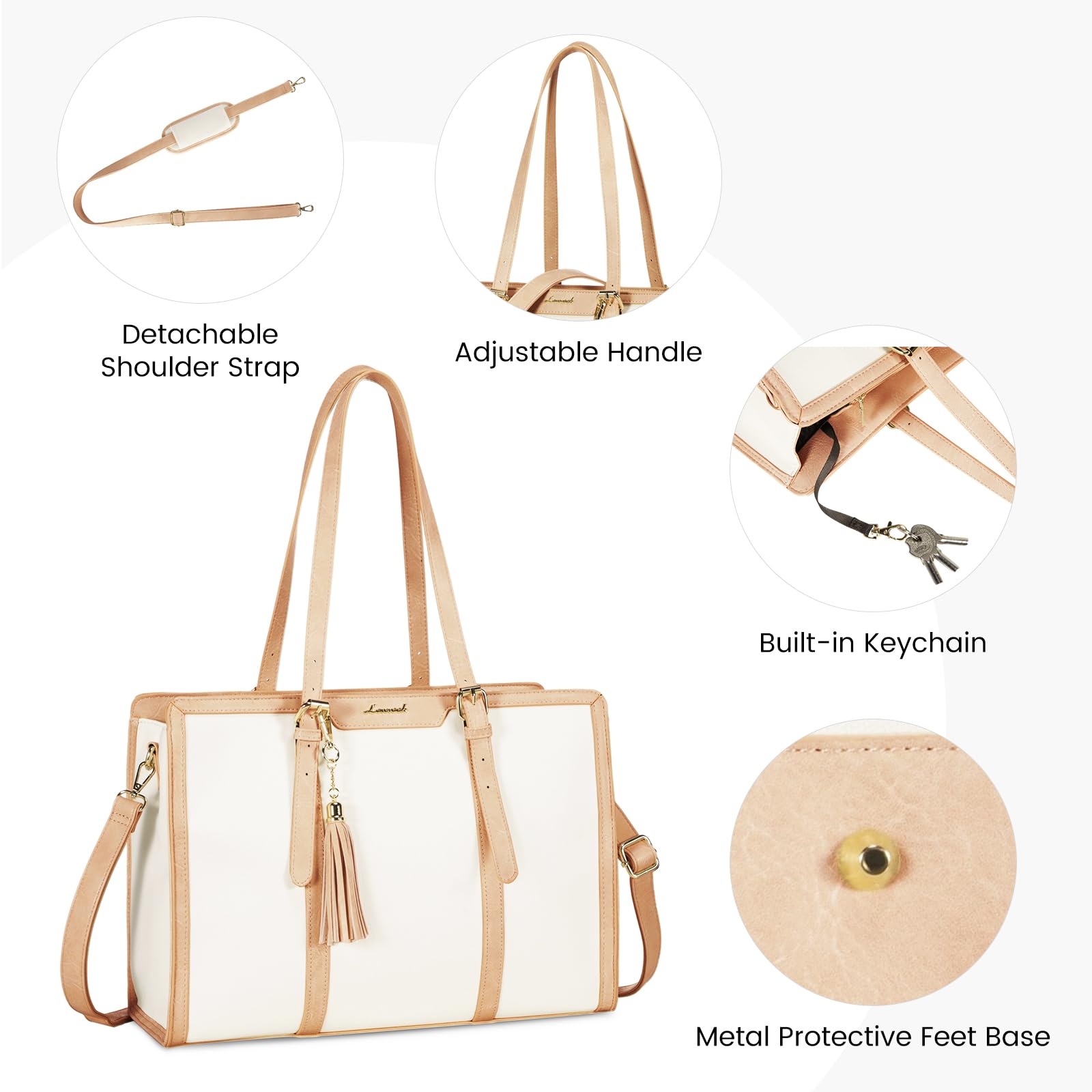Foto 6 | Bolsa Para Portátil Lovevook De Lona Ligera De 15.6 Pulgadas Para Mujer - Venta Internacional.