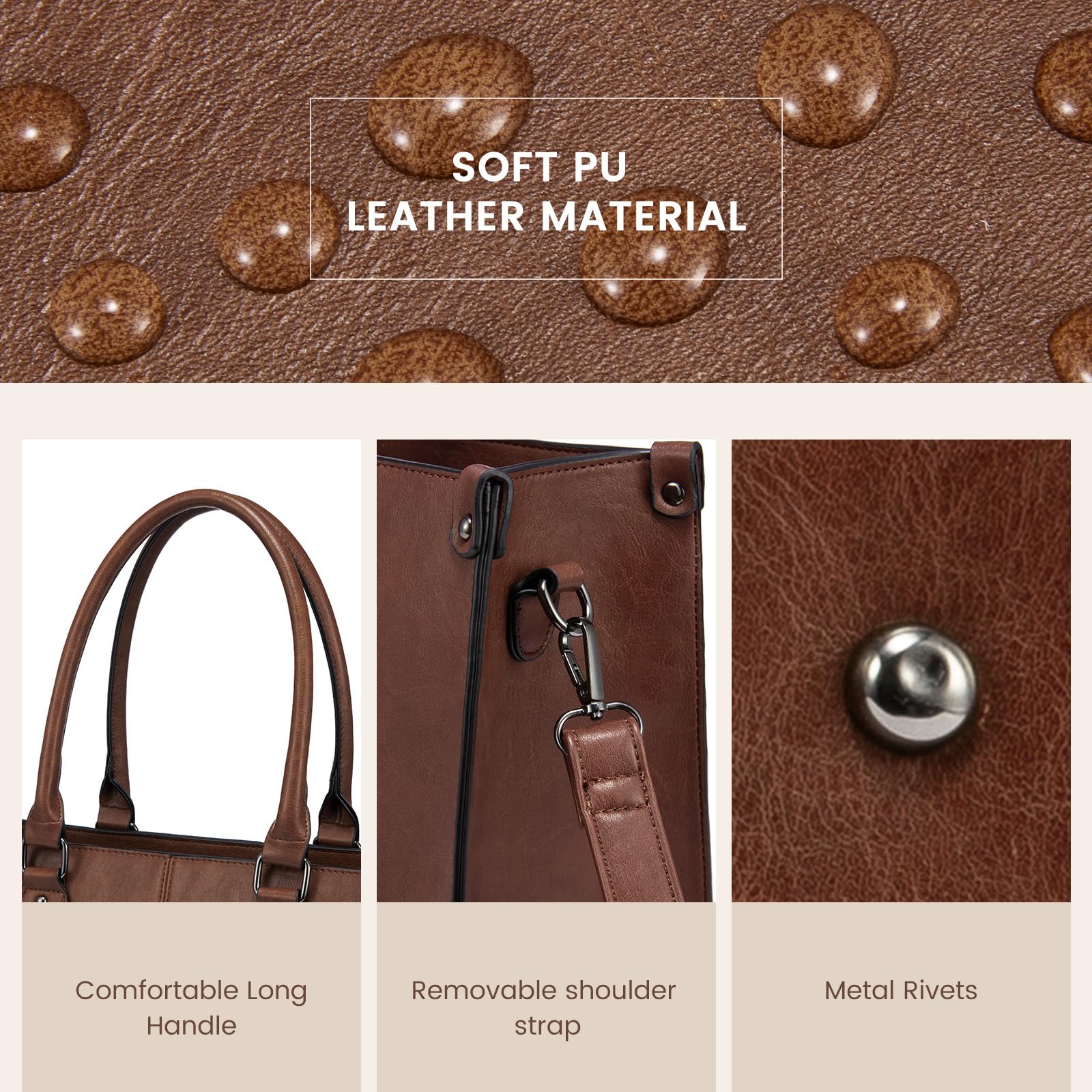 Foto 6 pulgar | Bolsa Para Portátil Lovevook Para Mujer De 15.6 Pulgadas  Piel Vintage - Venta Internacional.